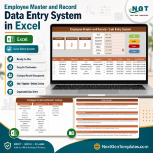 Employee Master and Record Data Entry System in Excel