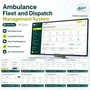 Ambulance Fleet and Dispatch Management System Web App