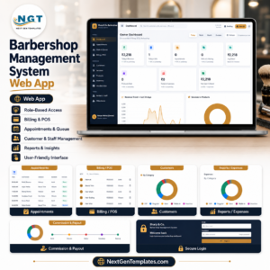Barbershop Management System Web App
