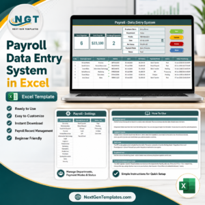 Payroll Data Entry System in Excel