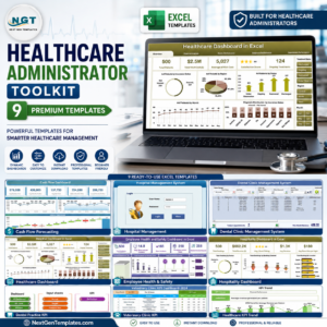 Healthcare Administrator Toolkit – 9 Premium Templates (Excel)