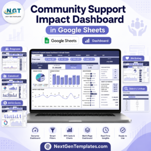 Community Support Impact Dashboard in Google Sheets