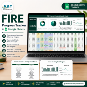 FIRE Progress Tracker in Google Sheets