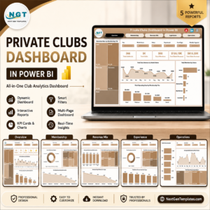 Private Clubs Dashboard in Power BI
