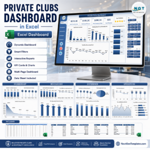 Private Clubs Dashboard in Excel