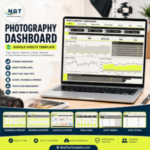 Photography Dashboard in Google Sheets