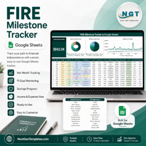 FIRE Milestone Tracker in Google Sheets