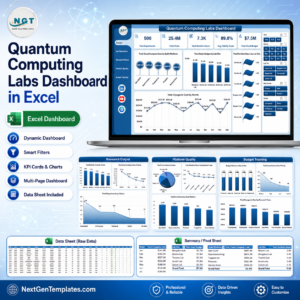 Quantum Computing Labs Dashboard in Excel