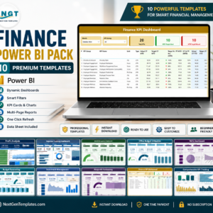 Finance Power BI Pack – 10 Premium Templates (Power BI)