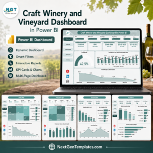 Craft Winery and Vineyard Dashboard in Power BI
