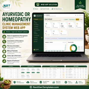 Ayurvedic Or Homeopathy Clinic Management System Web App