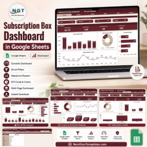 Subscription Box Dashboard in Google Sheets