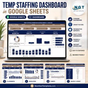 Temp Staffing Dashboard in Google Sheets