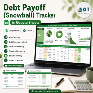 Debt Payoff (Snowball) Tracker in Google Sheets