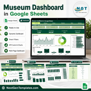 Museum Dashboard in Google Sheets