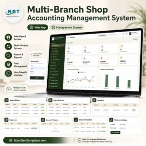 Multi-Branch Shop Accounting Management System Web App