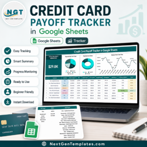 Credit Card Payoff Tracker in Google Sheets