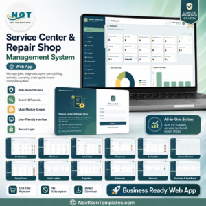 Service Center and Repair Shop Management System Web App