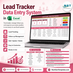 Lead Tracker Data Entry System in Excel