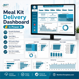 Meal Kit Delivery Dashboard in Power BI