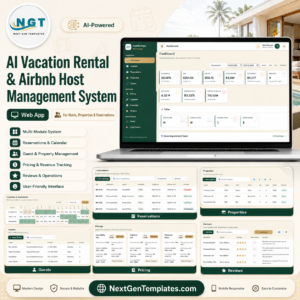 AI Vacation Rental & Airbnb Host Management System Web App