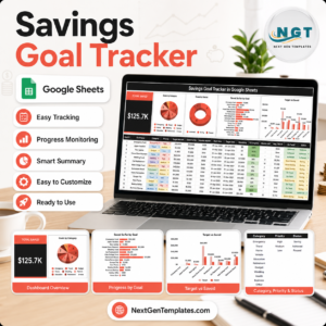 Savings Goal Tracker in Google Sheets