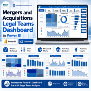 Mergers and Acquisitions Legal Teams Dashboard in Power BI