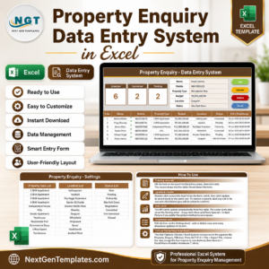 Property Enquiry Data Entry System in Excel