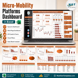Micro-Mobility Platforms Dashboard in Excel