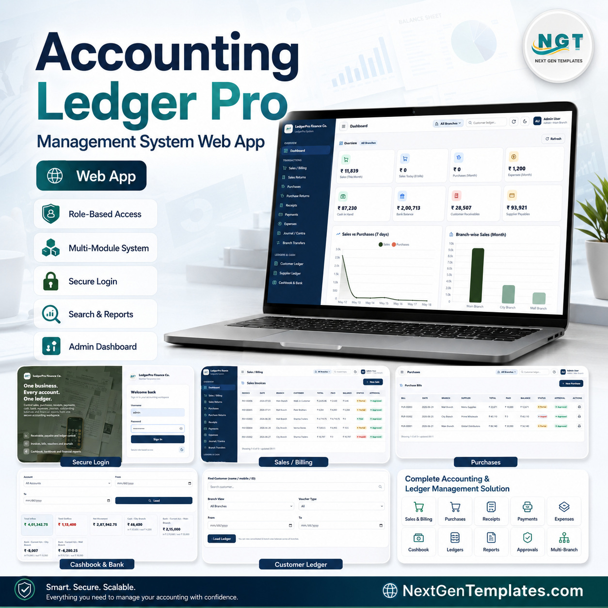 Accounting Ledger Pro Management System Web App