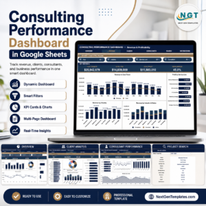 Consulting Performance Dashboard in Google Sheets
