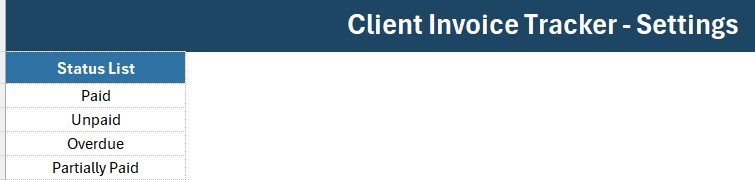 Client Invoice Tracker Data Entry System in Excel - Invoice Entry Form and KPI Cards