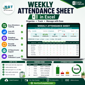 Weekly Attendance Sheet in Excel