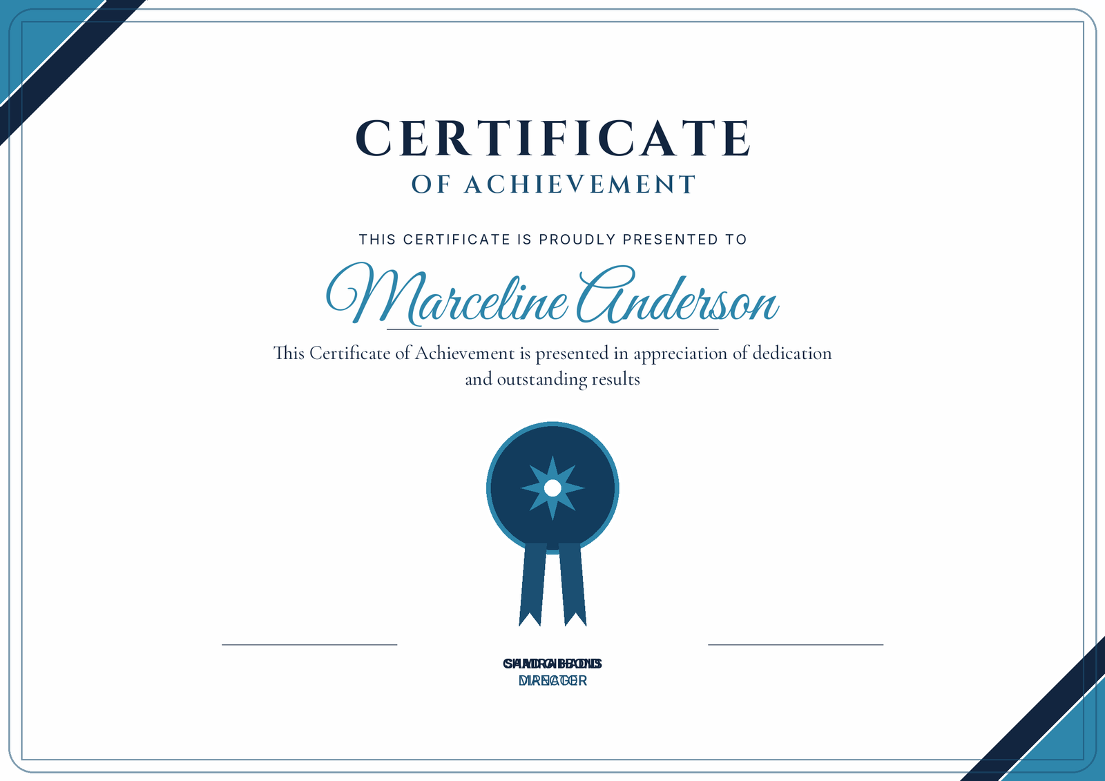 certificate of commendation