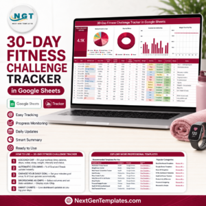 30-Day Fitness Challenge Tracker in Google Sheets