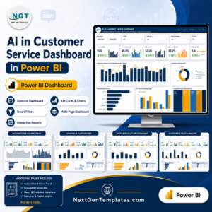 AI in Customer Service Dashboard in Power BI product cover