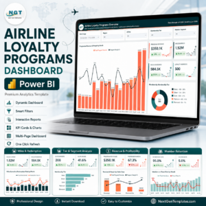 Airline Loyalty Programs Dashboard in Power BI product cover