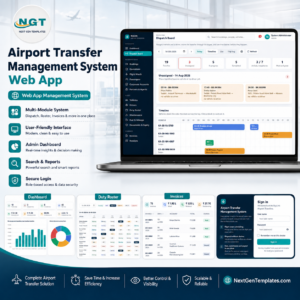 Airport Transfer Management System Web App - product cover