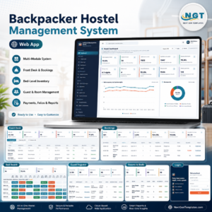 Backpacker Hostel Management System Web App product cover