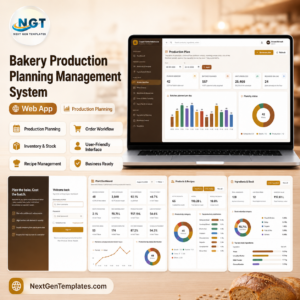 Bakery Production Planning Management System Web App