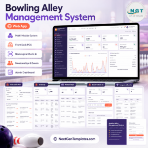 Bowling Alley Management System Web App product cover