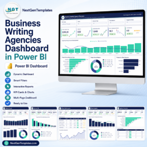 Business Writing Agencies Dashboard in Power BI product image