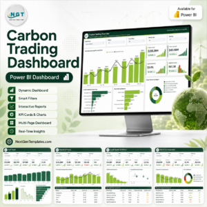 Carbon Trading Dashboard in Power BI template product image