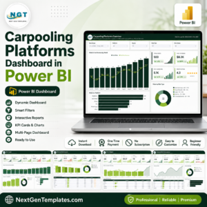 Carpooling Platforms Dashboard in Power BI product image