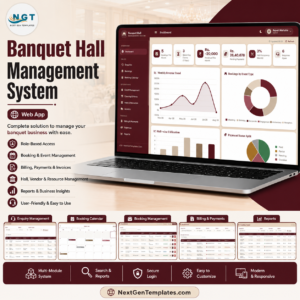 Banquet Hall Management System Web App