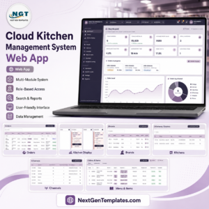 Cloud Kitchen Management System Web App