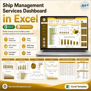 Ship Management Services Dashboard in Excel