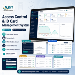 Access Control and ID Card Management System Web App
