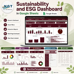 Sustainability and ESG Dashboard in Google Sheets