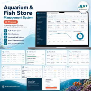 Aquarium and Fish Store Management System Web App